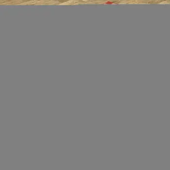 8' X 11' Red and Ivory Geometric Stain Resistant Indoor Outdoor Area Rug