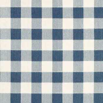 9' X 13' Blue and Ivory Geometric Stain Resistant Indoor Outdoor Area Rug