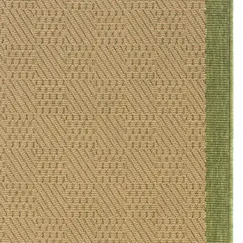 2' X 8' Beige Stain Resistant Indoor Outdoor Area Rug