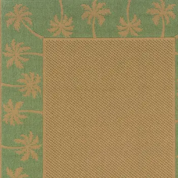 2' X 4' Beige Stain Resistant Indoor Outdoor Area Rug