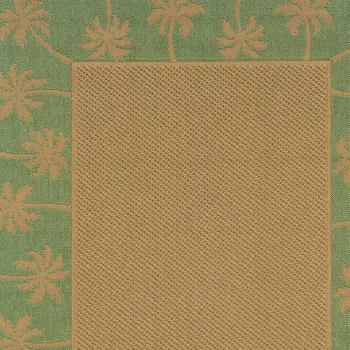 9' X 13' Beige Stain Resistant Indoor Outdoor Area Rug