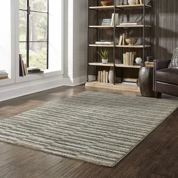 3' X 5' Teal Blue Geometric Power Loom Area Rug