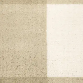 2' X 8' Beige And Ivory Geometric Power Loom Stain Resistant Runner Rug