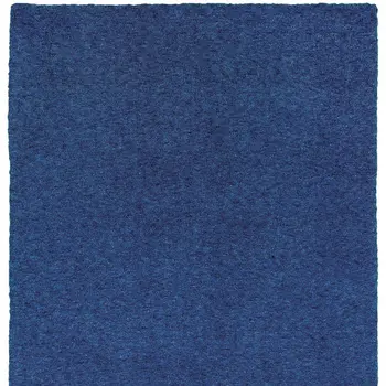 10' X 13' Blue Shag Hand Tufted Area Rug