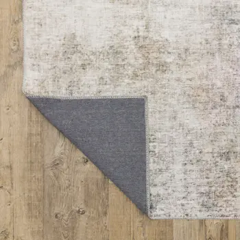 8' X 10' Blue And Beige Abstract Distressed Area Rug