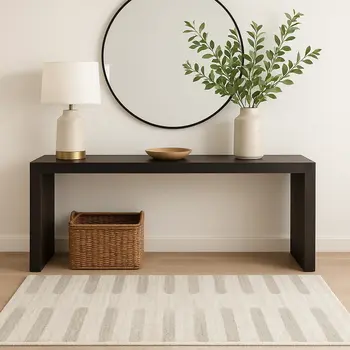 4' X 6' Ivory And Grey Geometric Shag Power Loom Stain Resistant Area Rug