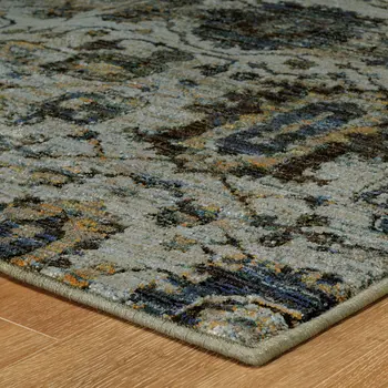 12' Blue Oriental Runner Rug