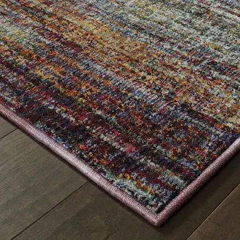 2' X 3' Blue And Gray Abstract Area Rug