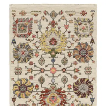 12' Gray And Ivory Genuine Wool Oriental Runner Rug With Fringe