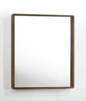 40" Brown Wood Framed Accent Mirror