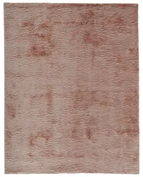 8' X 10' Pink Shag Hand Tufted Area Rug