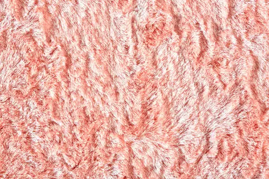 8' Pink Round Shag Tufted Handmade Area Rug