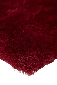 5' X 8' Red And Purple Shag Tufted Handmade Area Rug