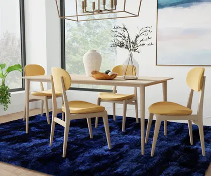 6' Blue And Black Shag Hand Tufted Runner Rug
