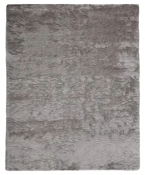 8' X 10' Gray Shag Hand Tufted Area Rug