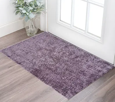 2' X 3' Purple Shag Tufted Handmade Area Rug