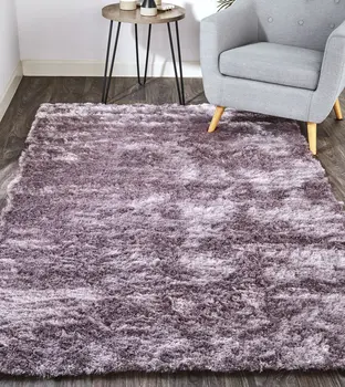 2' X 3' Purple Shag Tufted Handmade Area Rug