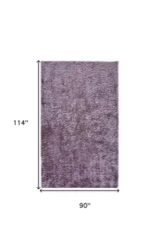 8' X 10' Purple Shag Tufted Handmade Area Rug