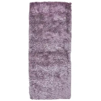 6' Purple Shag Tufted Handmade Runner Rug
