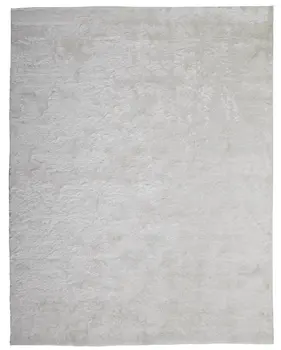 2' X 3' White Shag Tufted Handmade Area Rug