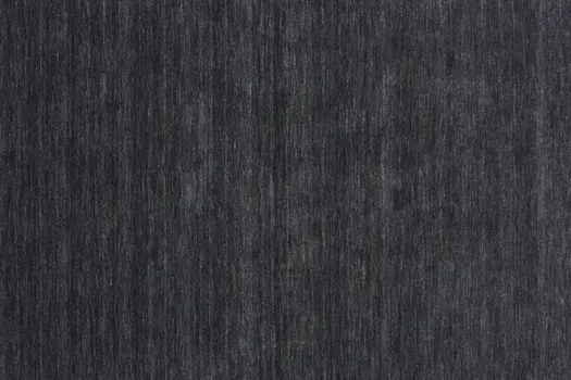 8' Black Round Wool Hand Woven Area Rug