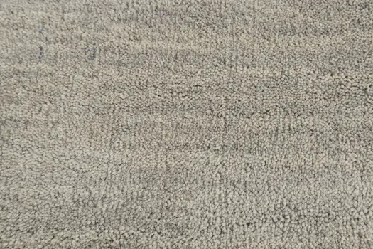 10' X 13' Gray and Ivory Wool Hand Woven Area Rug