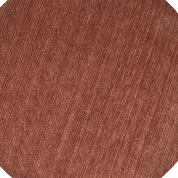 8' Orange and Red Round Wool Hand Woven Area Rug