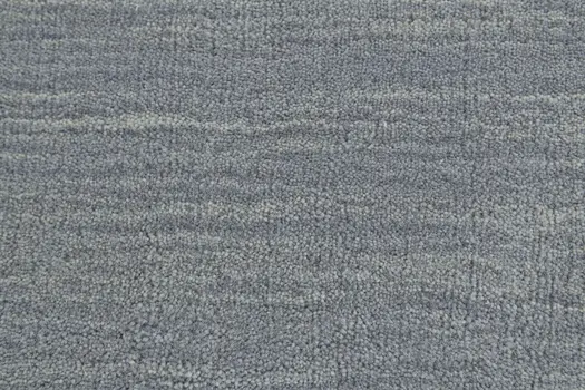 8' X 11' Blue and Gray Wool Hand Woven Area Rug