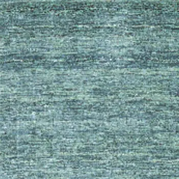 8' Gray And Blue Hand Woven Runner Rug