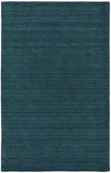 2' X 3' Blue Green Wool Hand Woven Area Rug