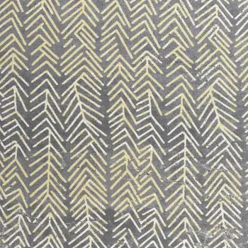 8' Gray and White Abstract Non Skid Round Rug