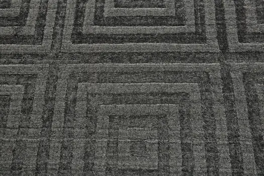 8' X 10' Gray Geometric Hand Woven Area Rug