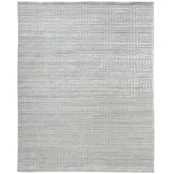 4' X 6' Ivory Geometric Hand Woven Area Rug