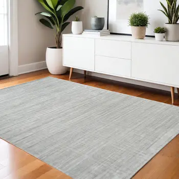 4' X 6' Ivory Geometric Hand Woven Area Rug