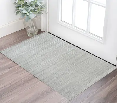 2' X 3' Ivory Geometric Hand Woven Area Rug