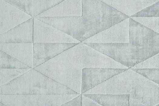 8' Gray Ivory And Silver Geometric Hand Woven Runner Rug