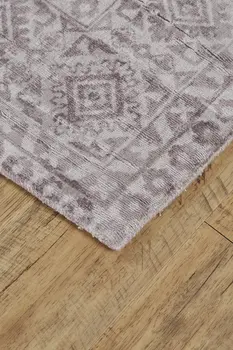 5' X 8' Gray Abstract Hand Woven Area Rug