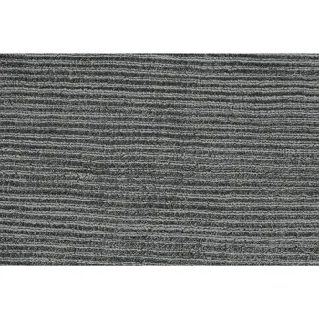 10' Gray and Black Hand Woven Runner Rug