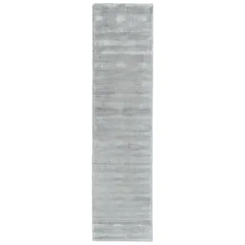 10' Gray Hand Woven Runner Rug