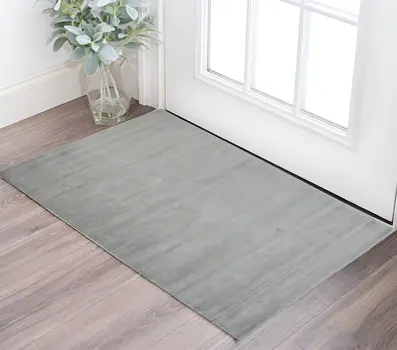 2' X 3' Gray Hand Woven Area Rug