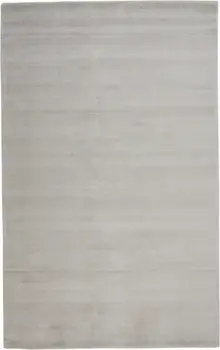 5' X 8' Gray And Silver Hand Woven Area Rug