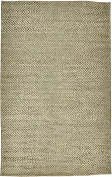 5' X 8' Tan And Gray Hand Woven Area Rug