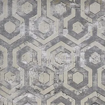 7' X 10' Gray Abstract Non Skid Area Rug