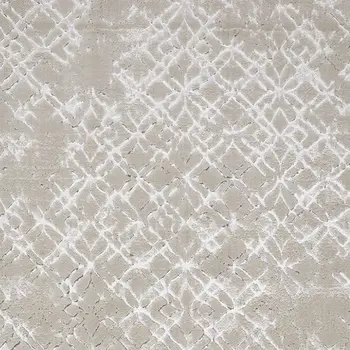 7' X 10' Silver and Gray Abstract Non Skid Area Rug