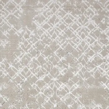 2' X 3' Silver Gray And White Abstract Stain Resistant Area Rug