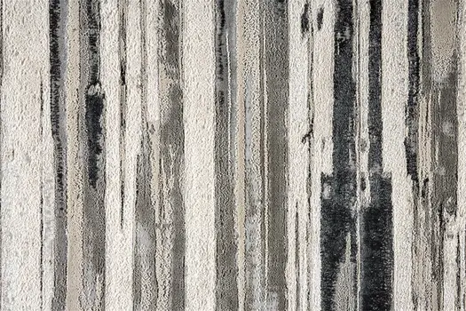 2' X 3' Silver Gray And Black Abstract Stain Resistant Area Rug
