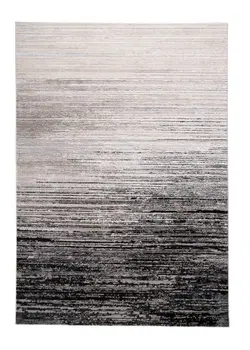 7' X 10' Black And Dark Gray Abstract Stain Resistant Area Rug