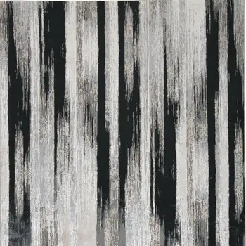 10' X 13' Beige and Black Abstract Power Loom Area Rug