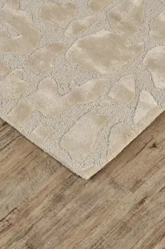 2' X 3' Gray and Ivory Abstract Hand Tufted Non Skid Area Rug