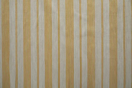 8' X 11' Yellow and Ivory Striped Hand Woven Area Rug